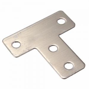 Shelf Bracket Powder Coating Steel Angle Metal Flat T Bracket with Hole Mounting
