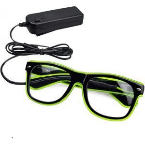 Party Rave Light Up EL Wire Glasses Luminous Dark Glowing
