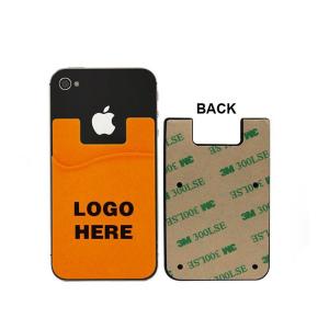 New product promotional Sticker silicone smart wallet mobile/cell phone credit card holder