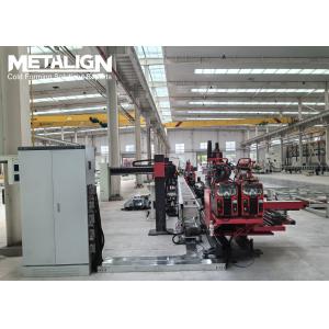 China Fully Automated Upright Rack Roll Forming Machine For Steel Uprights With Consistent Welding wholesale