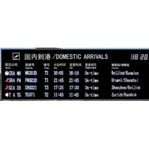 China Flight Positive LCD Display 12V 24*24 Dots Character LCD Screen For Airport Application supplier