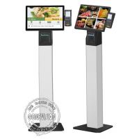 China Touchscreen Self Service Ordering Kiosk With Thermal Printer And POS Holder on sale
