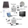 China Solar Home system with 4pcs LED bulbs and TV, 5w-50w mini solar power system DC system wholesale