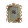 China Rose Flowers Polyresin Standing 6inch Picture Photo Frame wholesale