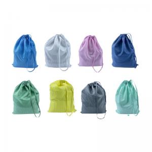 Cloth Bag Washable Anti Static Cleanroom ESD Antistatic Polyester Cleanroom Bag With Drawstring