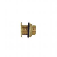 China 1 inch Brass Pipe Fittings 16 bar With Locknut And Rubber Ring on sale