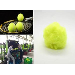 9d X 64mm Triangle Polyester Staple Fibre Shiny Green For Tennis Ball Cloth