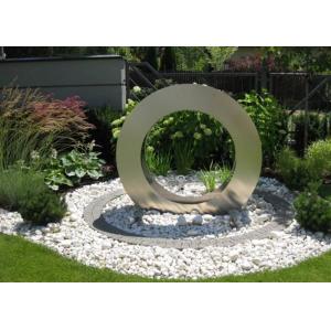 China Garden Design Ring Shape Stainless Steel Water Feature Fountain Corrosion Stability supplier