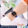 China Wholesale PU Lady Wrist Watch Alloy Case Square Dial Multicolor Strap PU Watch Band Fashion Watches wholesale