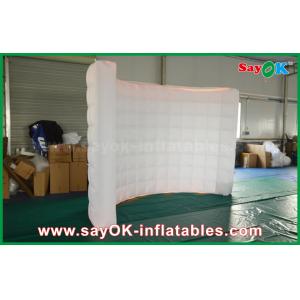 Inflatable Led Photo Booth White Inflatable Photo Booth , Inflatable LED Wall Photo Booth Linghting Background