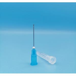 China Blue Grey Disposable Needle Syringe Inclined Out Diameter 1.8mm 15G For Medicine supplier