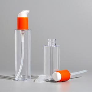 150ml 250ml PET clear decorative plastic shampoo bottles with pump