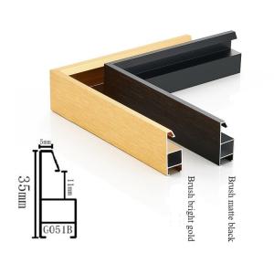 China Modern Decorative Aluminum Picture Frame Moulding with Bright Gold Finish wholesale