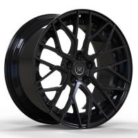 China Benz C43 Matte Black Sliver Screw Alloy Car Two Piece Forged Wheels on sale