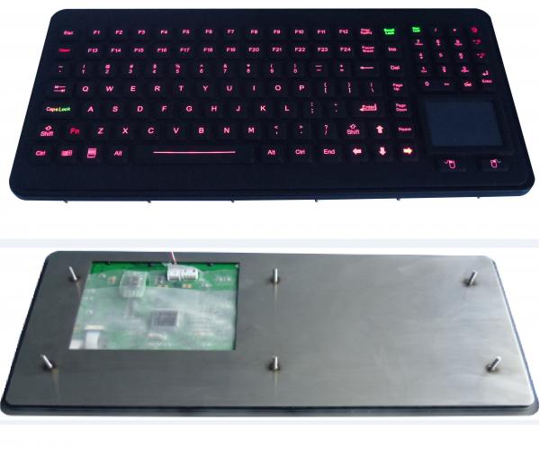 a borracha iluminada 120 chaves ruggedized o teclado com a almofada de toque