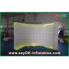 Led Photo Booth Inflatable Party Decorative Air Wall , Curved Lighting