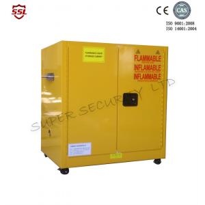 Lockable Chemical Mobile Storage Cabinet With Wheels , Stainless Steel