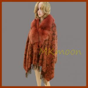 China Fox fur cape, fox fur poncho 432# supplier