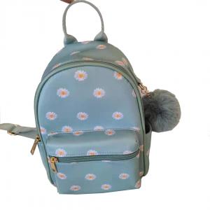 China Zipper Closure Fashionable Mini Backpacks Unisex Design Canvas Material supplier