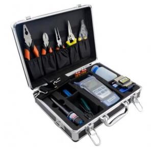 Portable FTTH Aluminum Fiber Optic Tools Box multiple set kits