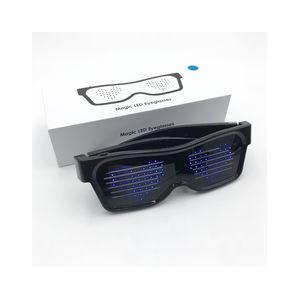 ABS Plastic Material Wireless Light Up Glasses For Dance / Birthday Party