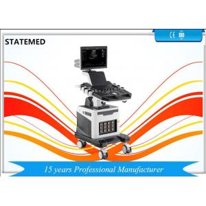 19 Inch LED Trolley Ultrasound Scanner Color Doppler Ultrasound Machine Four Probe Interface