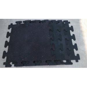 elastic non-toxic noise reduction interlock EPDM  color flecks rubber tiles