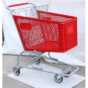 China Plastic Trolley, American Type Shopping Cart, Supermarket Trolley ,Shopping Trolley ,Hand Trolley supplier