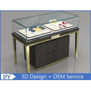 China Custom Jewelry Display Cases With Sliding door / Pull Out Door supplier