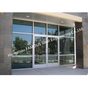 China Modern Commercial Decorative Soundprrof Glass Door Swing Aluminum Frame Glass Door For Sale supplier