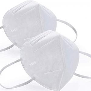 China Foldable KN95 Mask Ear Wearing Vertical Fold Flat Non Woven Fabric Face Mask supplier