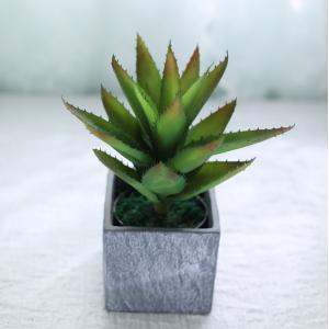 Artificial Simulated Ornament Aloe Vera Plant Potted Indoor Bonsai Table Decoration