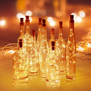 Cork Lights for Wine Bottle Wine Bottle Lights 10LEDS 20LEDS 30LEDS Wine Cork String Lights for Glass Mason Jar Fairy