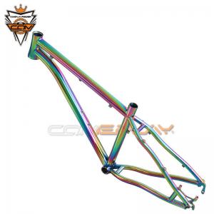 China Tapered 26 Hardtail Mountain Bike Frames PVD Anoxide Electric Plating supplier