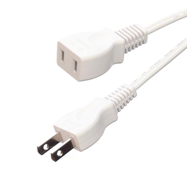 2 Pin VFF 2X1.25mm2 Japan PSE Standard Power Cable Laptop Extention Cord with Oxygen Free Bared Stranded Copper Conductor