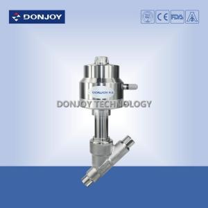 China Donjoy Stainless steel Pneumatic Angle Seat Valve with BSP Thread wholesale