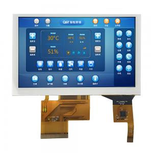 China 800x480 RGB TFT LCD 5 Inch, PCAP Capacitive Touch 5 Inch TFT Display supplier