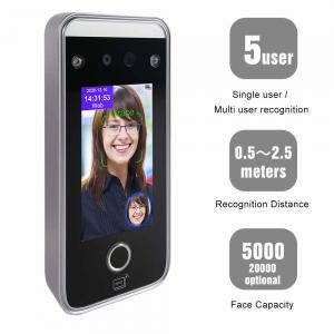 China Time Recording Face Biometric Attendance Machine Infrared Camera Live Face Detection supplier