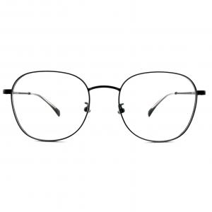 FM2583 Customized Round Metal Eyeglasses Frames Lightweight Durable Stainless Eyewear