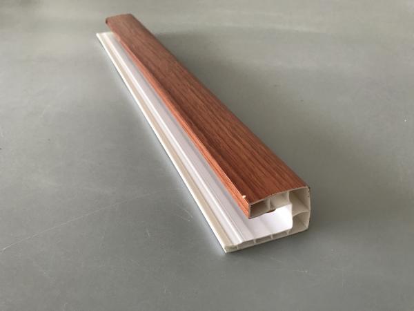 Eco Friendly Big U Pvc Profiles For Windows And Doors 5.95m Lamination Surface