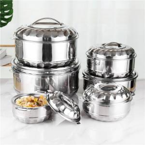 Wholesale 6pcs insulated stock pot set quality double wall cookware set with lid