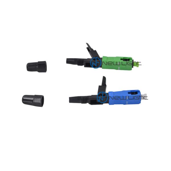 China 0.3dB Perte d'insertion Connecteur rapide en fibre FTTH pré-emboutée de 2,0 mm avec > 90 N de résistance à la traction wholesale