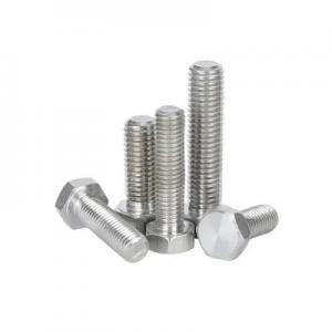 Full Thread Hex Bolt in Polished Finish for Renewable Energy Projects