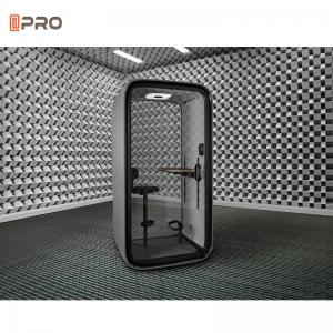 China Office Portable Telephone Apartment Mobile Soundproof Booth Steel Frame supplier