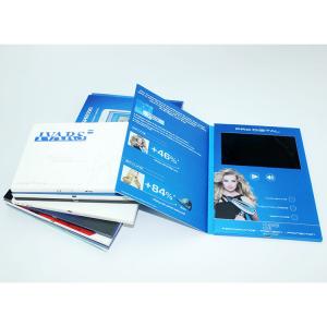 China Pulgada video video 2018 del folleto 7 de Customimed LCD de la tarjeta de libro del saludo del regalo de la promoción de VIF los 512M para el negocio supplier