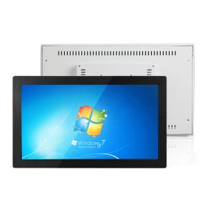 China 24 pulgadas Computadora industrial integrada IP65 impermeable 1000 Nits Alto brillo Montaje de pared con pantalla táctil LCD capacitiva Monitor para quiosco supplier