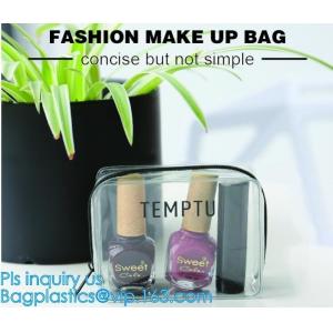 Travel Portable PVC Transparent Waterproof Cosmetic Bag Women Makeup Toiletry Bags, PVC Cosmetic Pouch, PVC Makeup Bag,