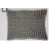 China 6*8 Inch Stainless Steel Cast Iron Skillet Cleaner Chainmail Scrubber For Cast Iron Pan wholesale