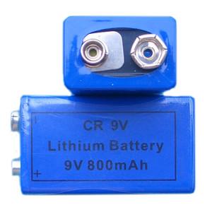 CR9V 800mAh LiMnO2 Lithium Battery Power Type 400mA Max Pulse Current