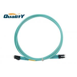 China Black LC Duplex LSZH Fiber Optic Patch Cord For Network / Om3 Multimode Cable supplier